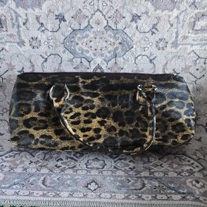 Leopard Print Insulated Wine Purse